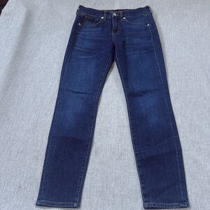 Veronica Beard‎ Brooke Skinny Mid Rise Denim Jean Size 27 Dark Wash